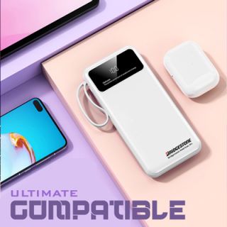 FAST Charging with 4 Detachable Cable Portable Power Bank - 10000mAh