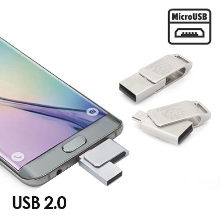 Curve Twist USB 2.0 OTG Micro USB Flash Drive - 8GB 01