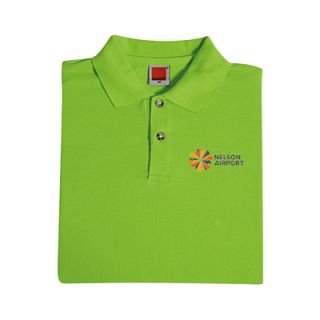 OS Female CVC Honeycomb Short Sleeve 230gsm Polo Shirt 07