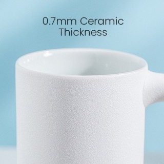 DESIGNER Ceramic Mug with Wooden Handle - 450ml 05