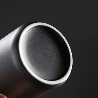 DESIGNER Ceramic Mug with Wooden Handle - 450ml 08