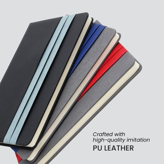 DOUBLE PU Hard Case A5 Notebook with Compartment 03