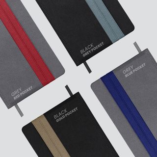DOUBLE PU Hard Case A5 Notebook with Compartment 06