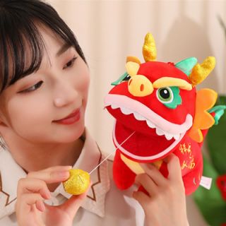 Dragon Shaped Soft Toy with Pulley 05