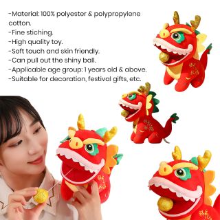 Dragon Shaped Soft Toy with Pulley 08