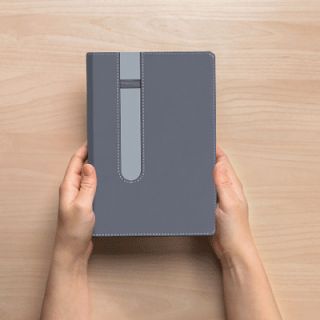 Duo Tone PU A5 Notebook with Pen Loop 05