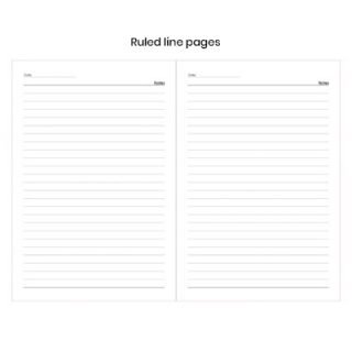 Duo Tone PU A5 Notebook with Pen Loop 06