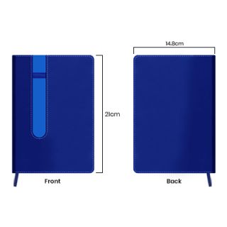 Duo Tone PU A5 Notebook with Pen Loop 07