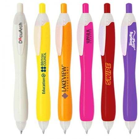 Bubble - Push Action Ball Plastic Pen 04