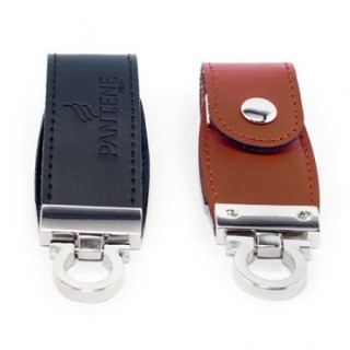 Button Flap Leather USB Flash Drive - 4GB 04