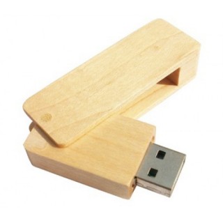Novelty Swivel Bamboo USB Flash Drive - 4GB 04