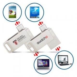 Curve Twist USB 2.0 OTG Micro USB Flash Drive - 8GB 03
