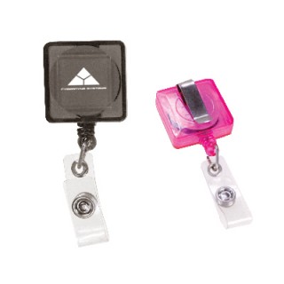 Retractable ID Holder Metal Clip Pulley
