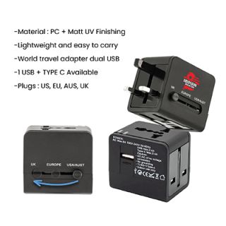 EASY Travel Adapter 1 USB + 1 Type-C Charger 10