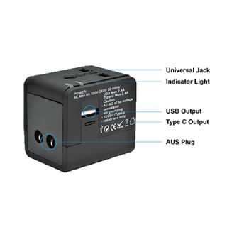 EASY Travel Adapter 1 USB + 1 Type-C Charger 05