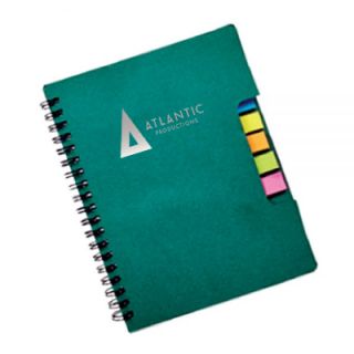 Eco Recycled Notebook with Pen and Sticky Note 05