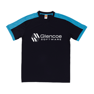OS Quick Dry Polyester Interlock V-Neck 150gsm T-Shirt 05