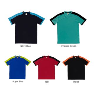 OS Quick Dry Polyester Interlock V-Neck 150gsm T-Shirt