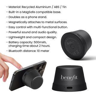EchoMag HD Sound Bluetooth Speaker - 500mAh Battery 10