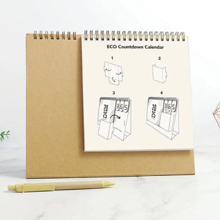 ECO Countdown Wire-O Desk Calendar 2027 06