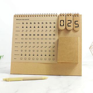 ECO Countdown Wire-O Desk Calendar 2027 07
