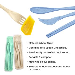 ECO Wheat 3-in-1 Cutlery Set 07