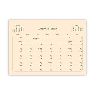 ECO Wire-O Desk Calendar 2027 03