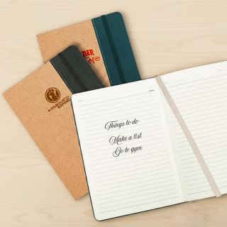 ECO-CORK Notebook with Velvet Tone