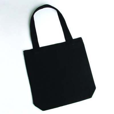 Black Canvas Tote Bag - 12oz  06