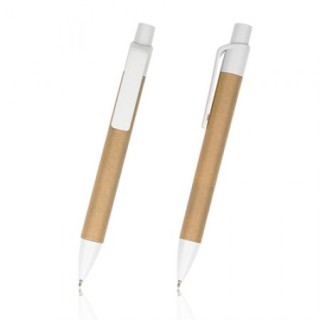 Eco Recycled Paper - Push Action Ball Pen
