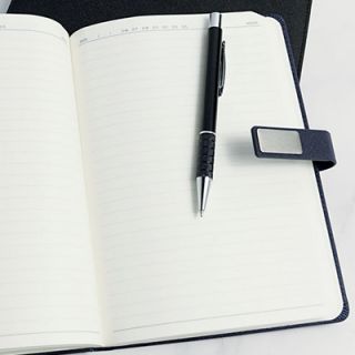 Meta PU A5 Notebook with Metal Plate 05