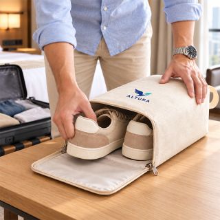 EGYPT Eco Cotton Shoes Travel Pouch Bag