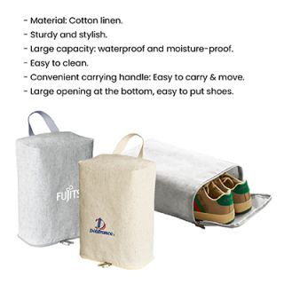 EGYPT Eco Cotton Shoes Travel Pouch Bag 05