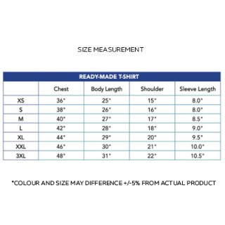 ES Tubular Round Neck 160gsm Cotton T-Shirt 07