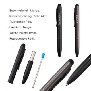 EXEC Twist Action Metal Ball Pen with Stylus 07
