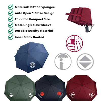 Little Surprise Box, 3 fold Auto Closure Umbrella for Teens and Adults