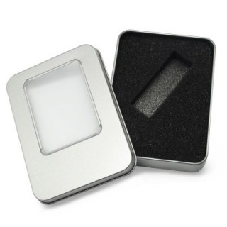 Half Window USB Metal Tin Box 06