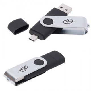 USB Flash Drive w/ Micro USB for Smartphone - 4GB 03