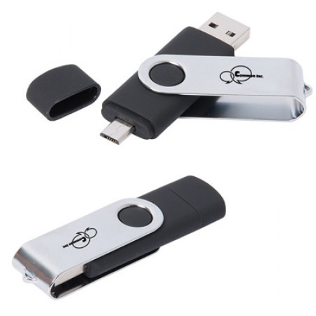 USB Flash Drive w/ Micro USB for Smartphone - 4GB 04