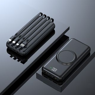 4-in-1 Fast Charging Powerbank with Wireless Charging - 10000mAh