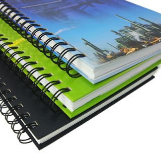 Custom Wire-O Chipboard Notebook - A5 Size 04