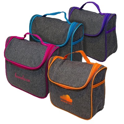 Two Tone Nylon Toiletries Bag 01