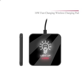 LED Light Up Logo - Mirror Surface 10W Fast Charging Wireless Charger II 05
