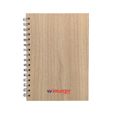 Woodgrain Wire-O Executive PU - A5 Size 01