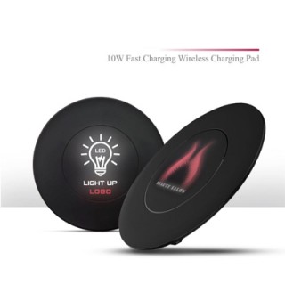 LED Light Up Logo - 10W Fast Charging Wireless Charger