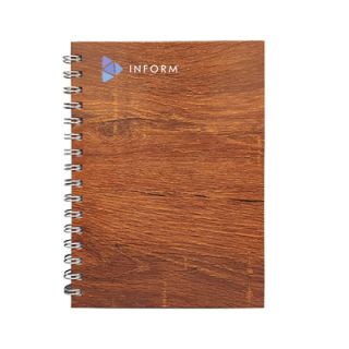 Woodgrain Wire-O Executive PU - A5 Size 04