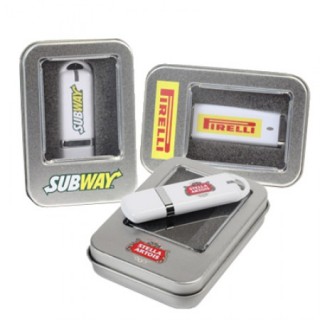 Mini Half Window USB Metal Tin Box 04