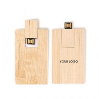 Wooden Card Shaped USB Flash Drive - 4GB 03