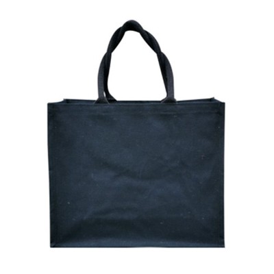 Color Handle Laminated Canvas Bag  (400x350x160) 04