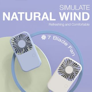 Portable Mini Fan USB Rechargeable with Phone Stand 08